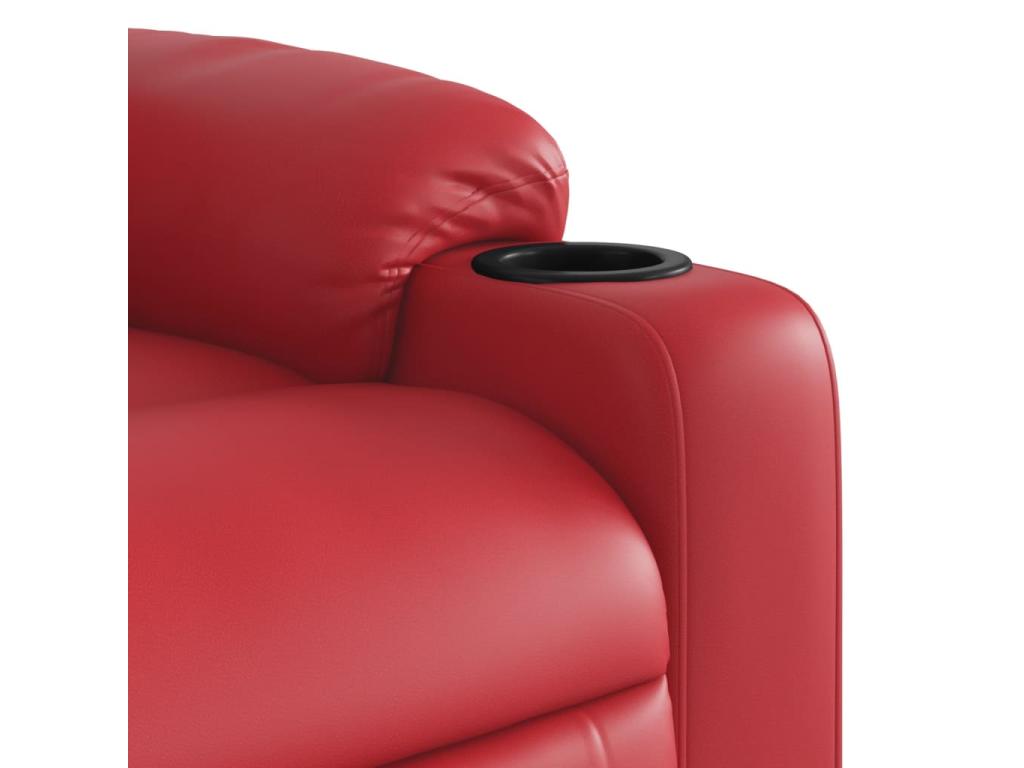Fauteuil inclinable Rouge Similicuir 45371UIPQ