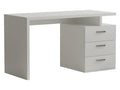 Bureau RUBY 3 tiroirs blanc mat 130x70 cm 96409NVUA