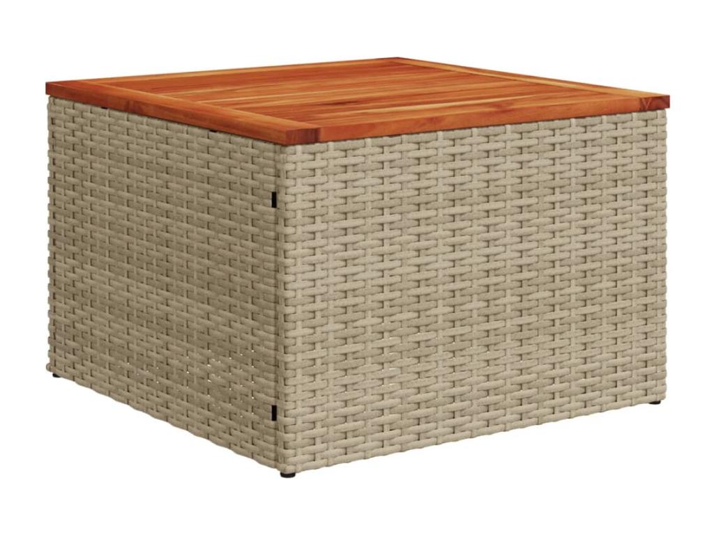 Salon de jardin 11 pcs avec coussins beige résine tressée 29452GGCL