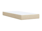 Sommier à Artvivrestore de lit avec matelas Crème 100x200 cm Tissu 97425RAVD