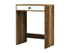 Console Artvivrestore Table polyvalente Armoire de rangement Bureau du couloir 70x85 h40 cm Noyer et Blanc 05140GKGE