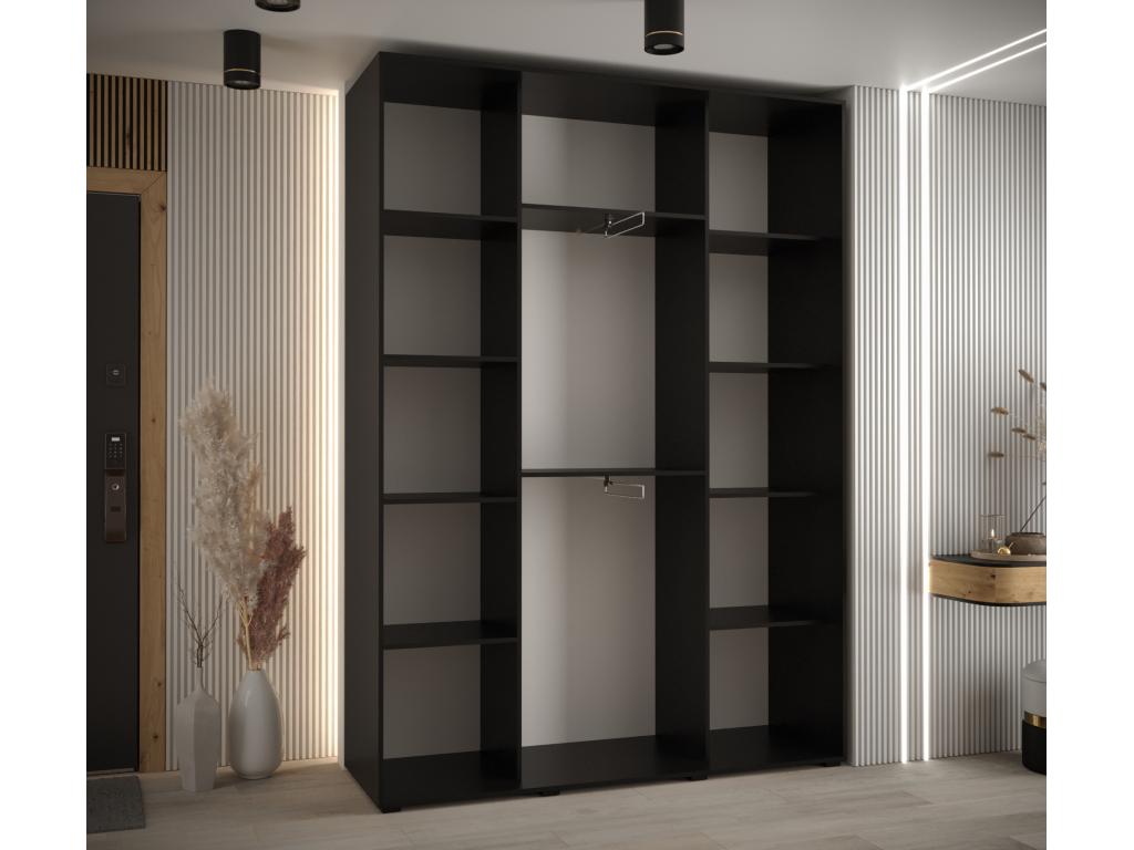 ARMOIRE Artvivrestore 6 À PORTES COULISSANTES 235.2/160/45 3 portes Noir/Artvivrestore/Noir 88482HLAK