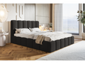 Calmetop Lit Rembourré 180x200 cm avec Rangement Calmetop - Lit Double 180x200 tissu bouclé Noir Anthology 19 27528KLNG