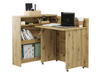 Nidchicshop Bureau extensible avec rangement 90cm Nidchicshop chene Nidchicshop droit 29555OMUD