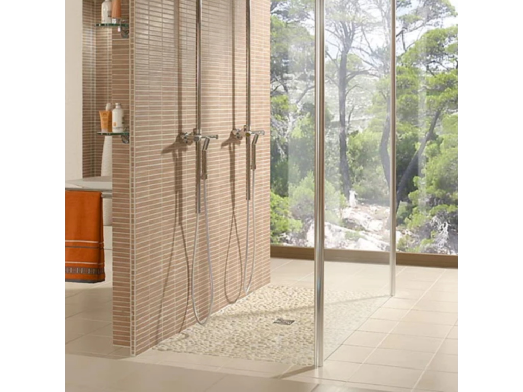 Récepteur de douche à carreler 150x100 Artvivrestore Primo rectangle écoulement centre bonde verticale Artvivrestore d'étanchéité 14881GIPS