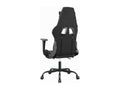 Chaise de jeu de massage avec repos-pied Noir/Gris Similicuir 20132COGT