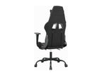 Chaise de jeu de massage avec repos-pied Noir/Gris Similicuir 20132COGT