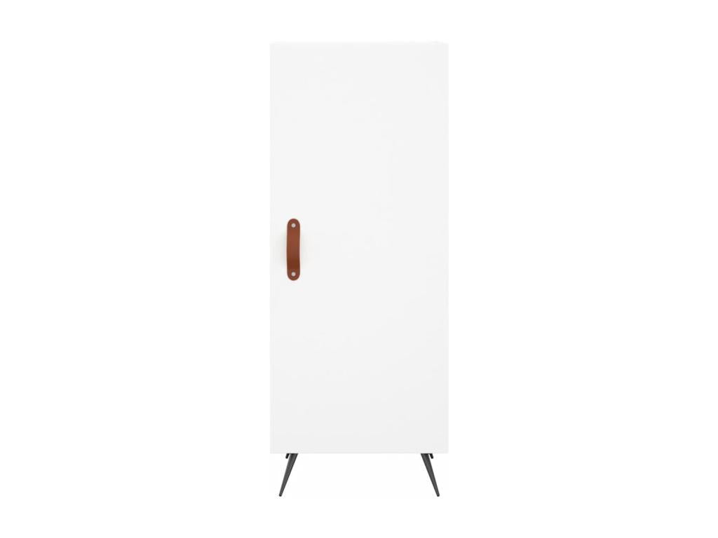 Buffet haut Blanc 34,5x34x180 cm Bois d'ingénierie 38891ZZFL