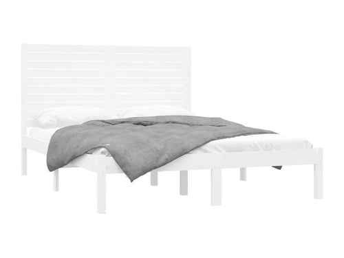 Cadre de lit Blanc Bois massif 120x200 cm 11392EKPD