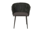 Chaise de salle à manger Calmetop-N38 lot de 2 anthracite Coussin gris foncé 43121LOBK