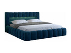Lit design avec coffre tapissé velours Artvivrestore-Couleur Bleu pétrole-160x200 42521JPGQ
