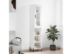 Buffet haut Blanc brillant 34,5x34x180 cm Bois d'ingénierie 99325JIMY