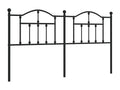 Tête de lit métal noir 160 cm 93542CMNG