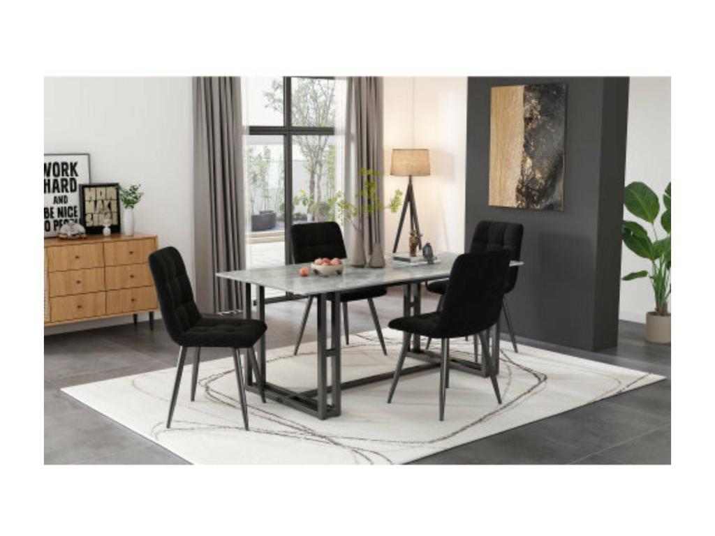 Table et chaises de salle à manger abordables d70 cm x h45 cm 32396RBNF