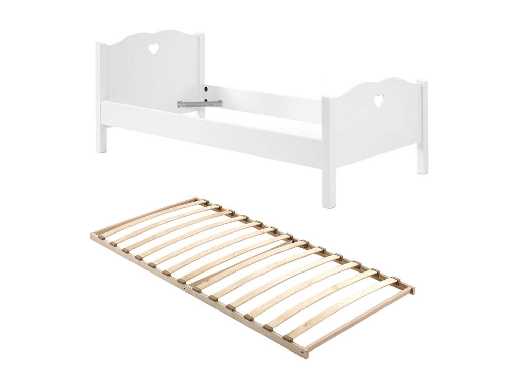 Artvivrestore - Lit 90x200cm avec Sommier Chevet Armoire 2P 13616VWCP