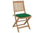 Chaises pliables d'extérieur et coussins lot de 8 Calmetop 34088ATIM
