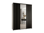 ARMOIRE Calmetop 7 À PORTES COULISSANTES 235.2/200/60 3 portes Blanc/Noir/Noir 58829LOSJ