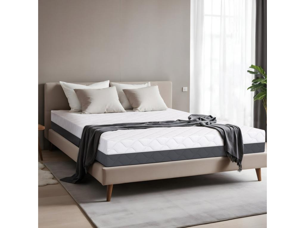 Calmetop Matelas à mémoire haute densité 170x200 20cm Ferme Hypoallergénique Housse amovible Fabriquée en Italie 98022MWPB