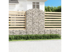 Panier de gabions arqué 150x50x220/240 cm Fer galvanisé 26313WRIA