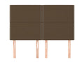 Tête de lit 4 pièces Marron foncé 72x5x78/88 cm Tissu 98561QSTH
