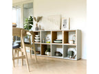 Calmetop - Etagère modulable 8 cubes - Bibliothèque 8 cases - 147x30x75 cm - Meuble de rangement 02477TCHD