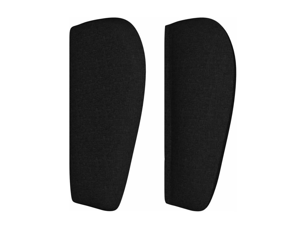 Tête de lit avec oreilles Noir 147x23x78/88 cm Tissu 63102WDVS