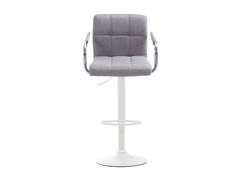 Tabouret de bar - Tissu / Métal - Gris - Calmetop V2 60560XOQV