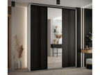 ARMOIRE Calmetop 7 À PORTES COULISSANTES 235.2/200/60 3 portes Blanc/Noir/Noir 58829LOSJ