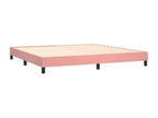 Lit à sommier tapissier avec matelas Rose 200x200 cm Velours 35244BVXA