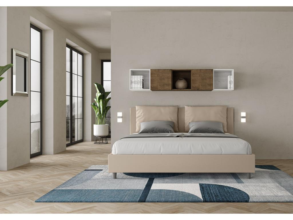 Lit Artvivrestore taille coffre rembourré 200x200 similicuir Artvivrestore 22736BNMT