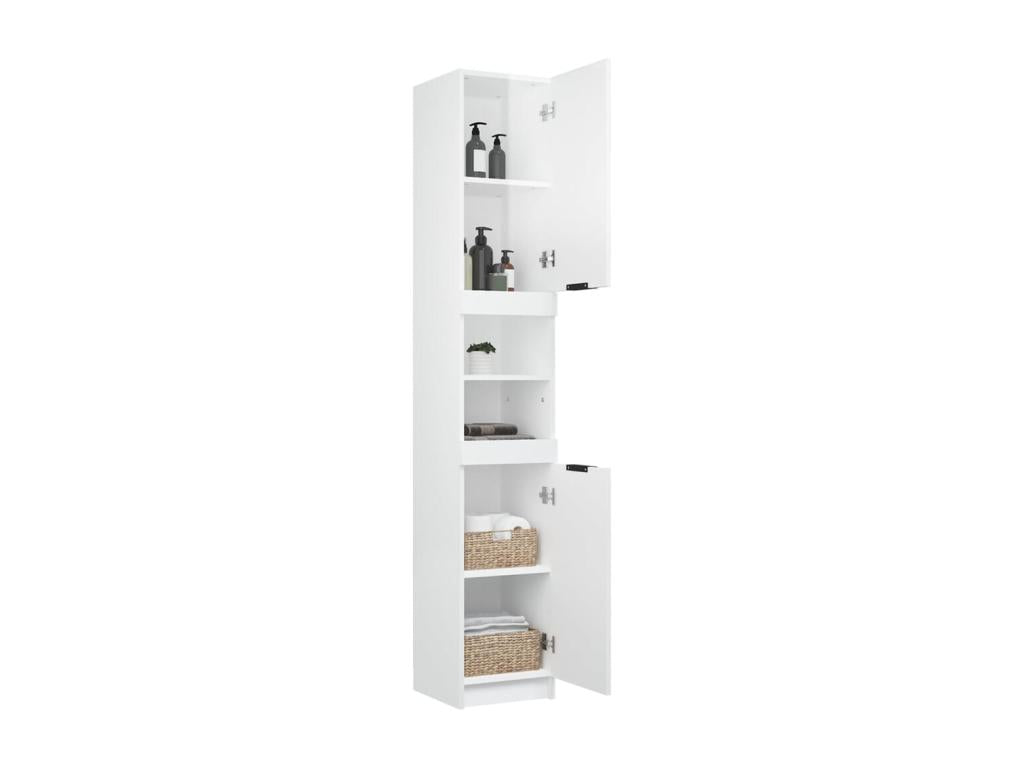 Armoire de salle de bain blanc brillant 32x34x188.5 cm 36783JSPK