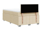 Sommier à Artvivrestore de lit avec matelas Crème 120x200 cm Tissu 41763NKVF
