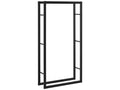 Range-bûches Artvivrestore en acier 80x25x150 cm noir en.casa 03417LYOU