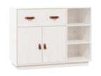 Buffet Blanc 98,5x40x75 cm Bois massif de pin 31191HDRL