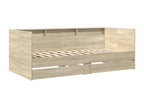 Lit de jour et tiroirs chêne Artvivrestore 75x190cm bois d'ingénierie 87993YZOG