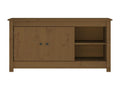 Meuble TV Marron miel 103x36,5x52 cm Bois de pin massif 71673PUQQ