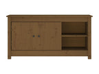 Meuble TV Marron miel 103x36,5x52 cm Bois de pin massif 71673PUQQ