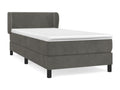 Sommier à Calmetop de lit avec matelas Gris foncé 100x200 86528QKLA