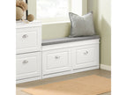 Banc de Rangement à Chaussures Meuble d'entrée avec Coussin FSR64-W 66897VKJG