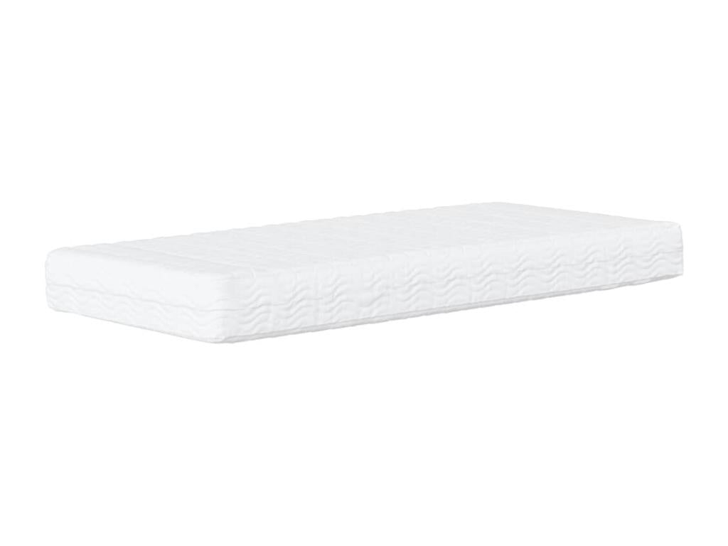 Lit de jour avec matelas gris clair 90x190 cm velours 77138PGOM