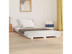 Cadre de lit sans matelas blanc 75x190 cm bois de pin massif 70474UKVK