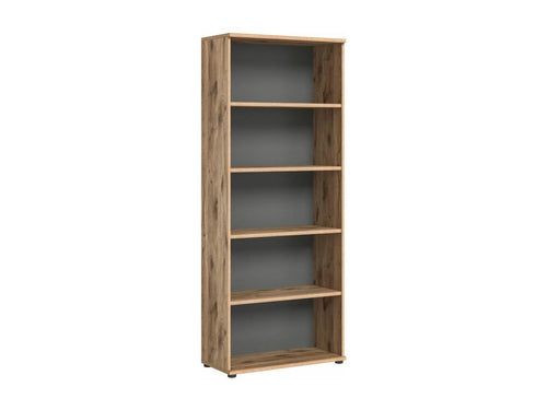 Artvivrestore étagère de bureau 80cm 4 tablettes gris chêne décor. 54719IUQO