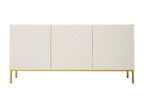 Buffet Calmetop SB160 3D 160x37x76 Blanc 32049OWID
