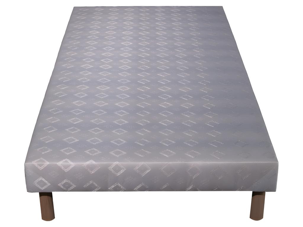 Ensemble Matelas mousse Dream - 90x190cm - accueil mémoire de forme - Sommier Blanc 52919TWZL