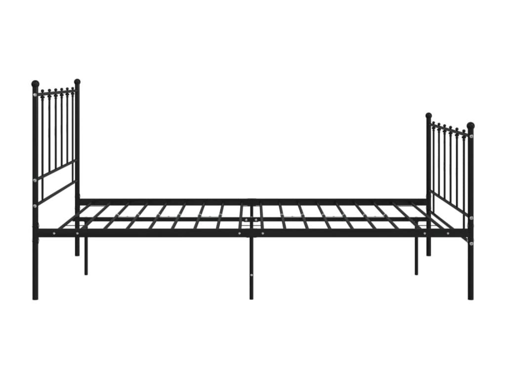 Cadre de lit Noir Métal 120x200 cm 97236LHUD