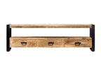 Meuble TV design bois marron 150x30x45 cm 2502013 00319PBBU