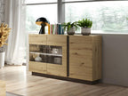 Buffet Artvivrestore - 3 portes - Avec LEDs - Chêne et Artvivrestore 96760YTZT