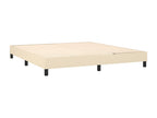 Sommier à Calmetop de lit avec matelas Crème 180x200 Tissu 67689ZUOB