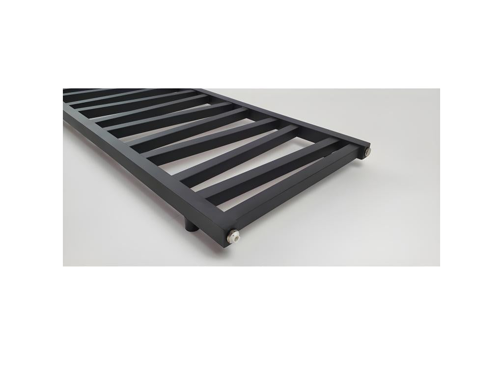 Radiateur sèche-serviettes eau chaude design Artvivrestore 119x50 cm noir mat 24314KSAQ
