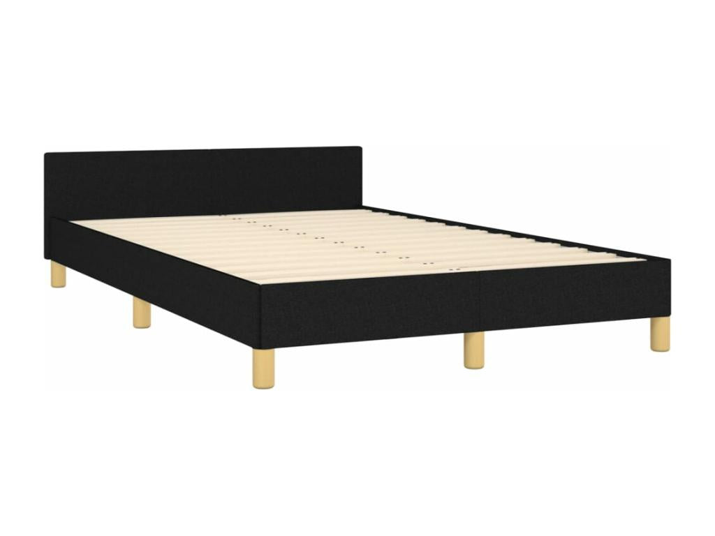 Cadre de lit sans matelas noir 120x190 cm tissu 33101FAHO